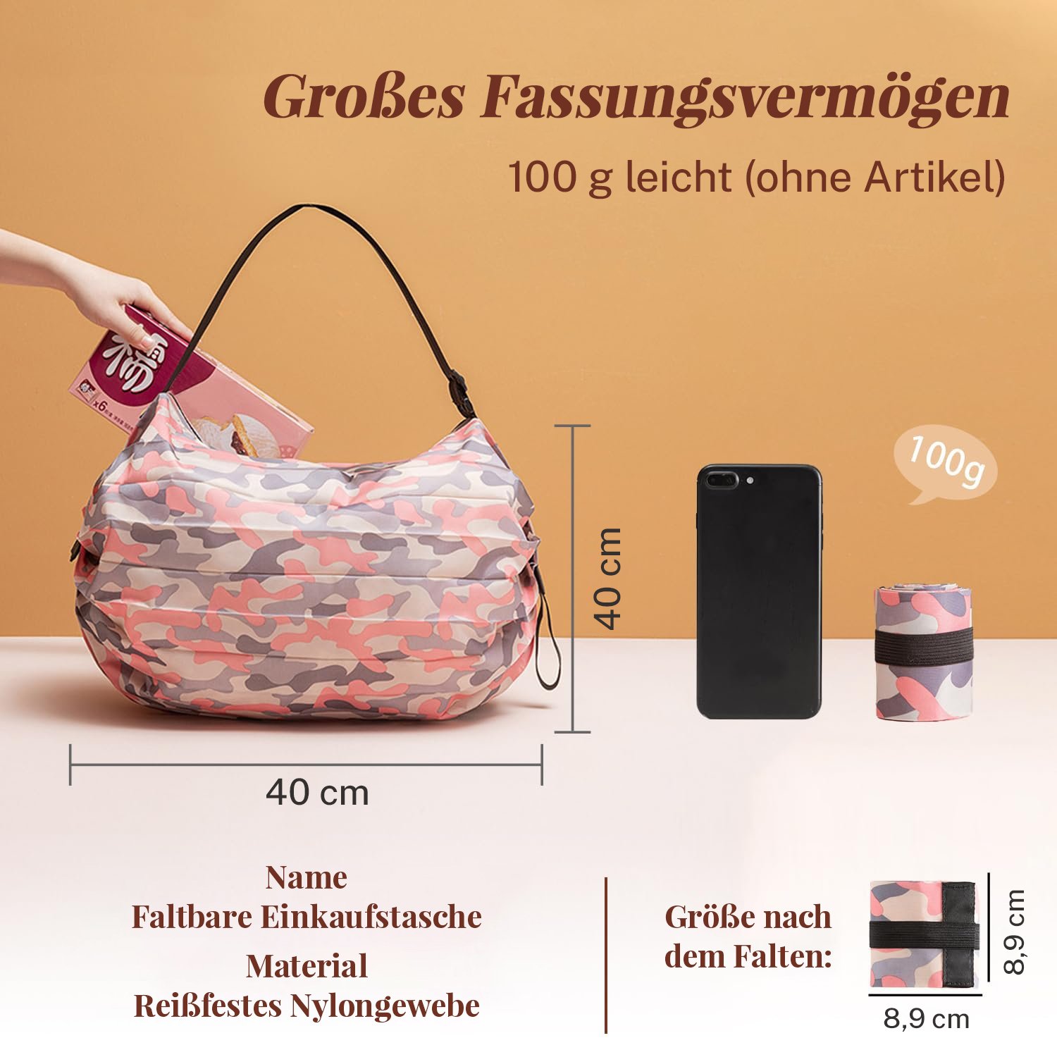 🔥Heißer Verkauf 49% Rabatt 🔥Faltbare umweltfreundliche Tasche