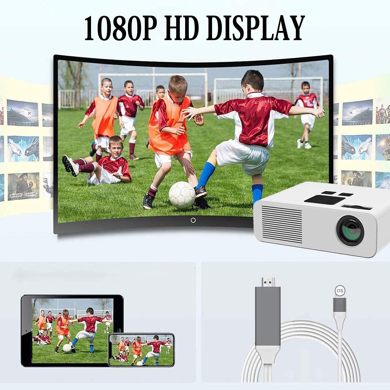 🔥Last Day Promotion- SAVE 49%🔥1080P No Lagging HDMI TV Cable 📺📺No network required for screen casting