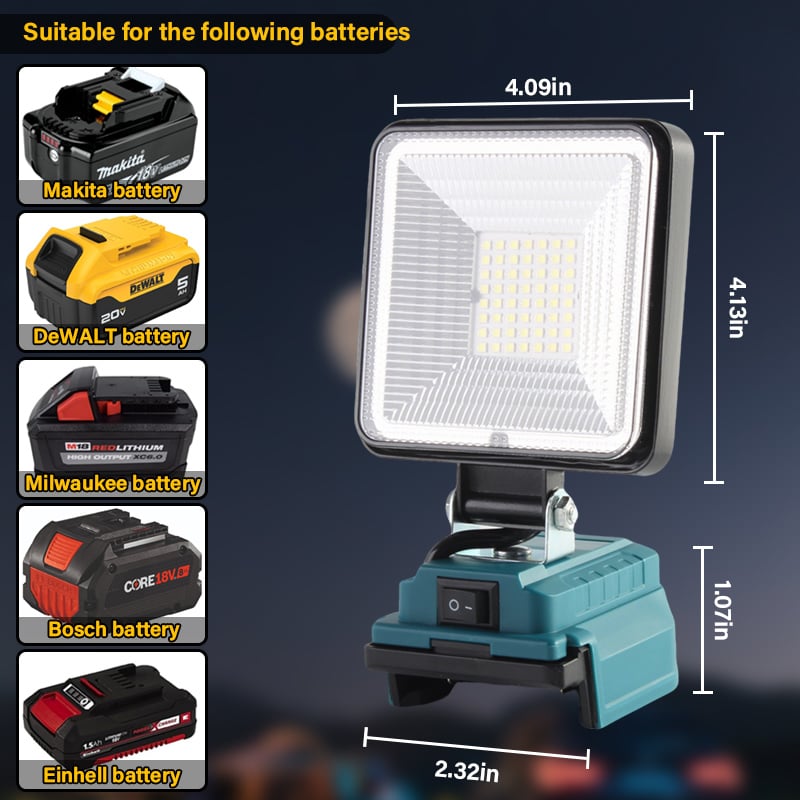 🎁Last Day Sale - 70% OFF🎉3000LM Cordless LED Work Light with charging Ports⚡