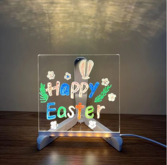 🔥49% Rabatt🎁Kreatives wiederbeschreibbares Acryl-LED-Nachrichtenschild