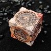 7-in-1 Metal Spinner Dice – Rotating Fidget DND Sculpture for RPG Fans