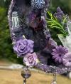 🎁TikTok Last Day Sale - 70% OFF🔥Purple Crystal Butterfly Moon Hanging Decoration