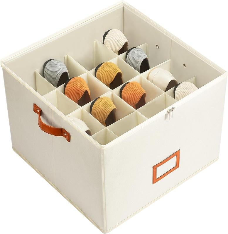 Last Day Sale -50% OFF🎉Fabric Shoe Organizer Storage Box