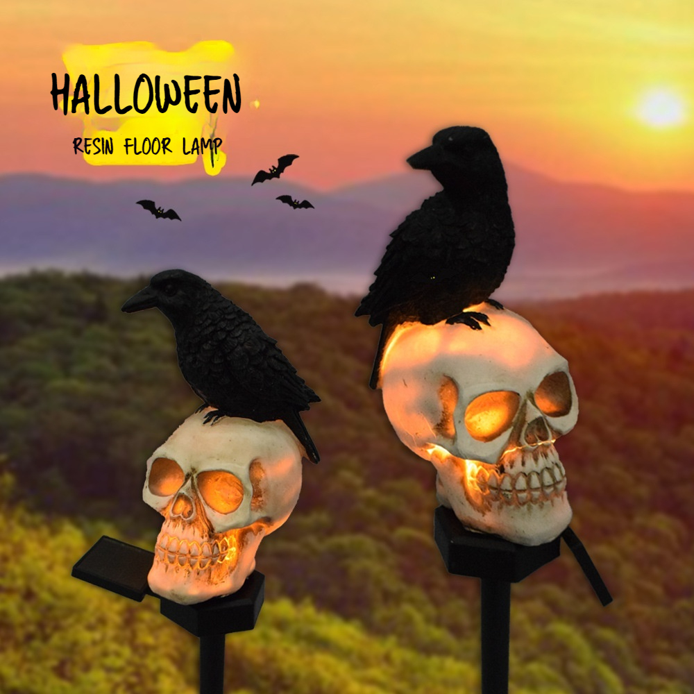 👻LED Solar Lights Stakes Resin Solar Powered Light Halloween Decor(Buy 2 Get Extra 6% Off && Free Shipping🎁)