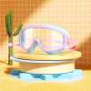 HD children's large frame waterproof and anti-fog swimming goggles