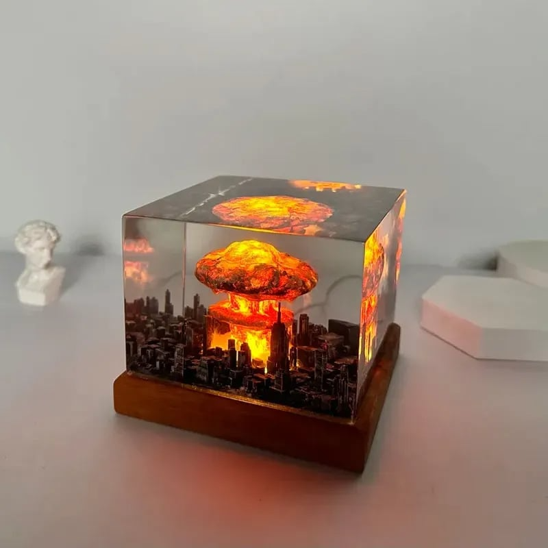 🔥Limited Time Sale 48% OFF🍄Handmade-Nuclear explosion bomb mushroom cloud light (BUY 2 GET FREE SHIPPING)