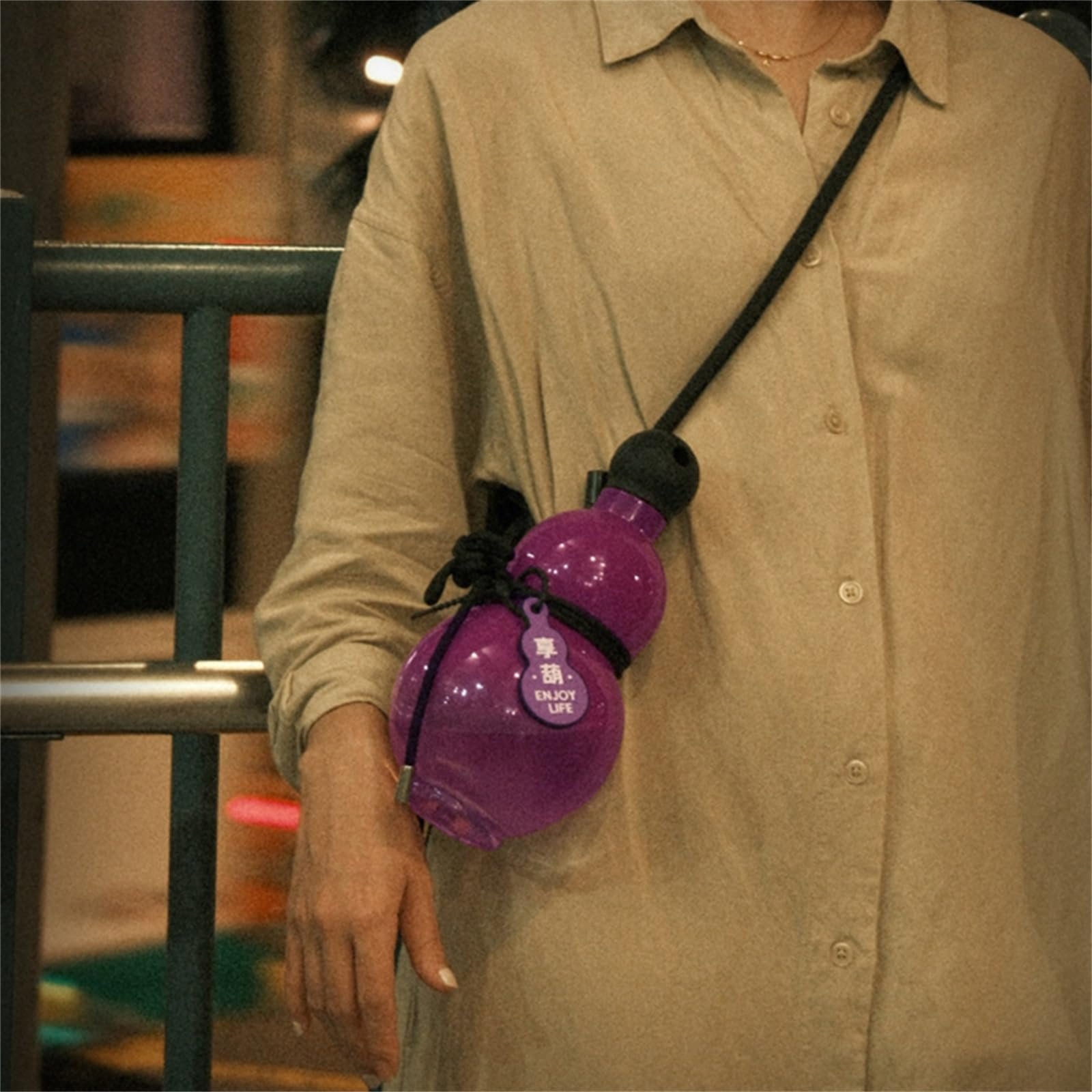 Gourd Water Bottle 30oz Chinese Retro-Inspired