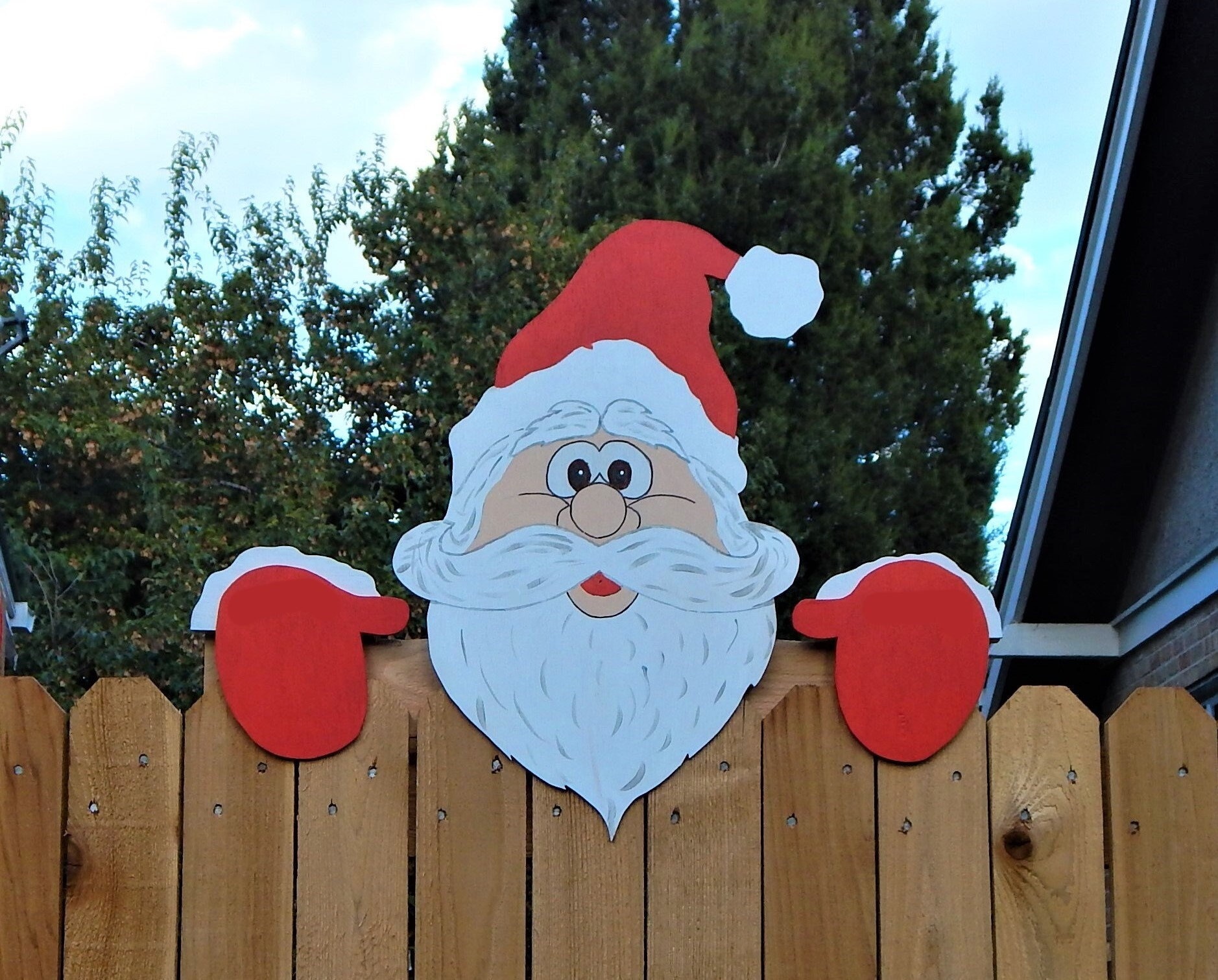 (🎄Early Christmas Sale - 49% OFF)🔥Fence Peeker Holiday Decorative Sign, 🔥Buy More Save More!