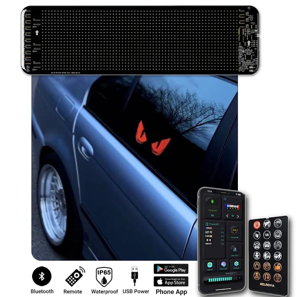 🔥Last Day Promotion - 50% OFF🎁Vehicle Bluetooth 🌠Customizable 💡LED Flexible Display