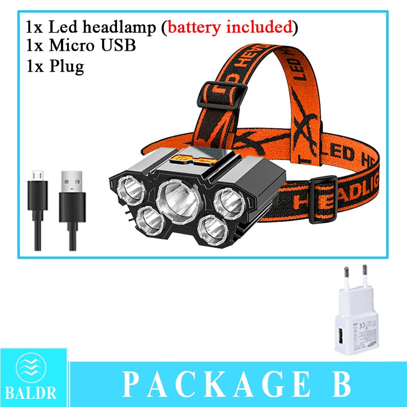 🎣 Summer Sale-30% OFF🐠USB Portable Headlamp