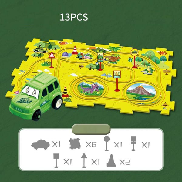 🎅Hot Sales - 49% OFF🔥Children's Educational Puzzle Track Car Play Set
