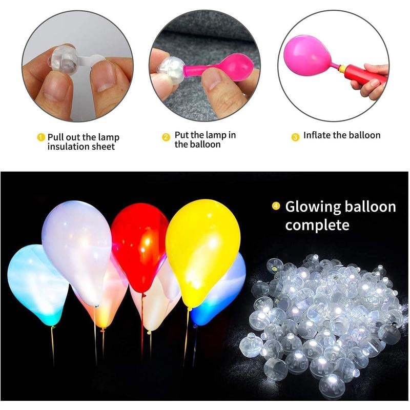 🔥Last today: Crazy Price!🔥100-Pack Mini LED Balloon & Lantern Lights
