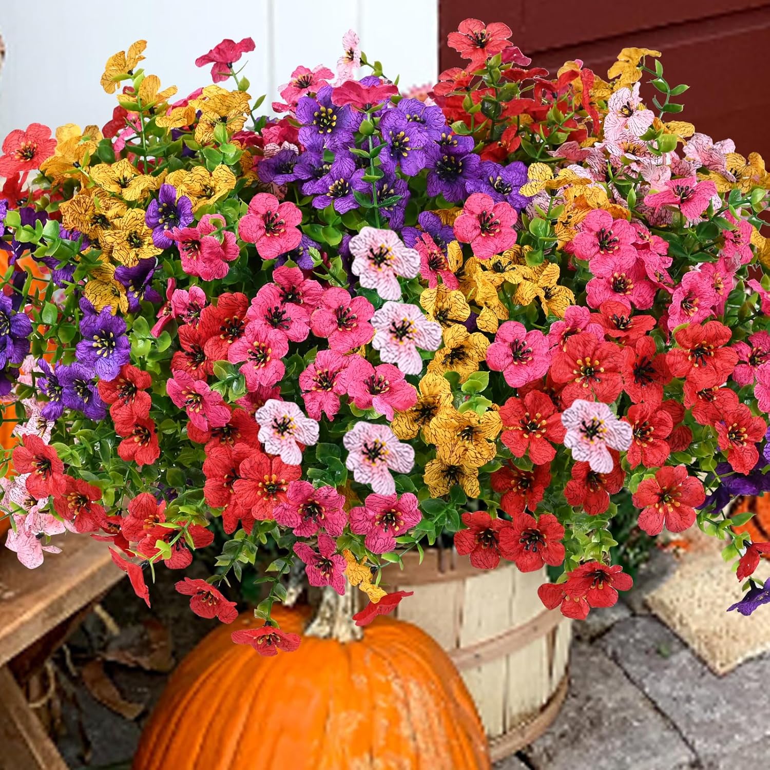 💥Upgraded high-grade material 🌱UV Resistant Lifelike Artificial Flowers