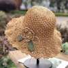 🔥Last Day Promotion 48% OFF-🎁-Elegant Crochet Straw Hat with Ruffle Detail