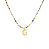 🌈 Letter Beaded Necklace for Women🔤A-Z