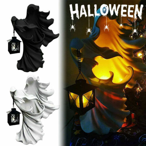 🔥Last Day 49% OFF - Lantern Cracker Barrel Ghost Statue Halloween Decor