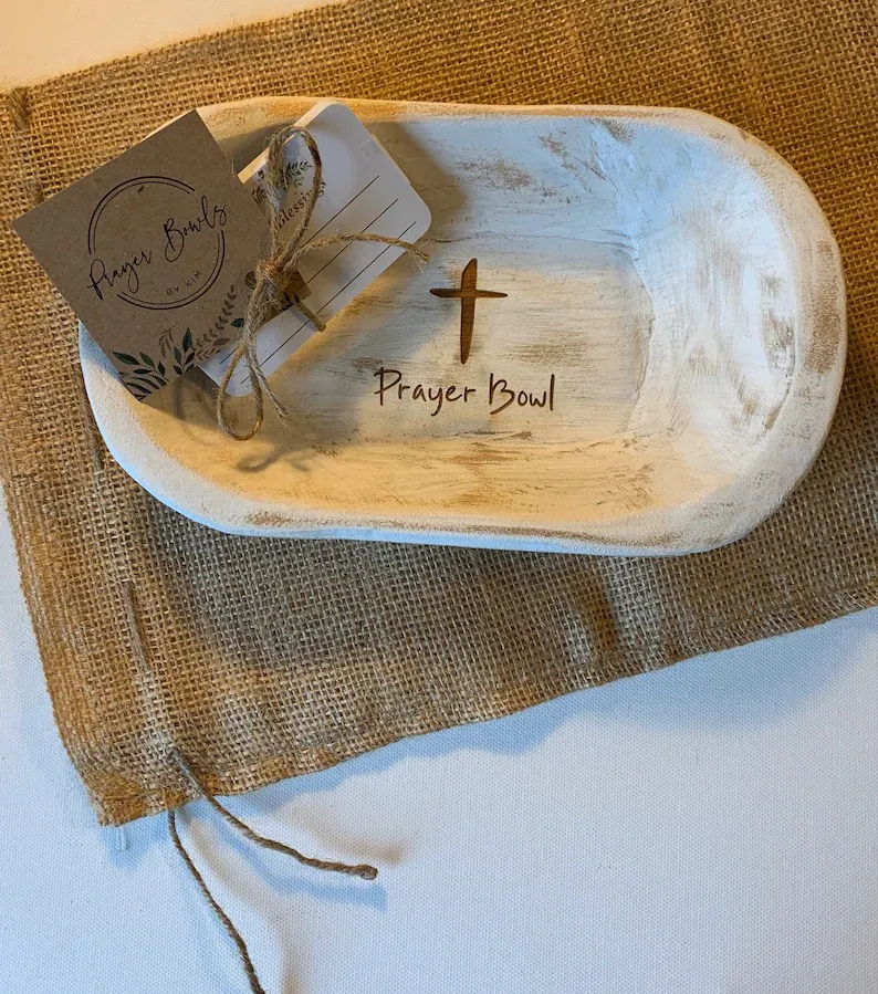 💕<strong>Handmade</strong> Prayer Bowl  +💕FREE GIFT(wooden cross)