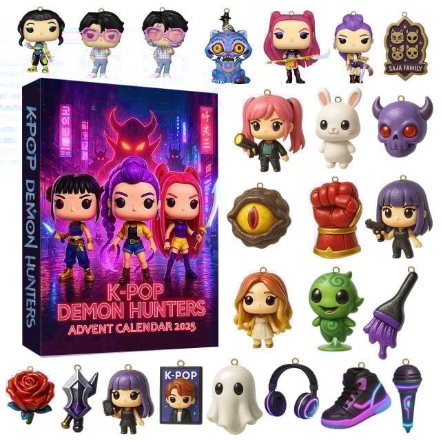 🔥Last Day 50% OFF -🎄Kpop Demon Hunters Advent Calendar 2025