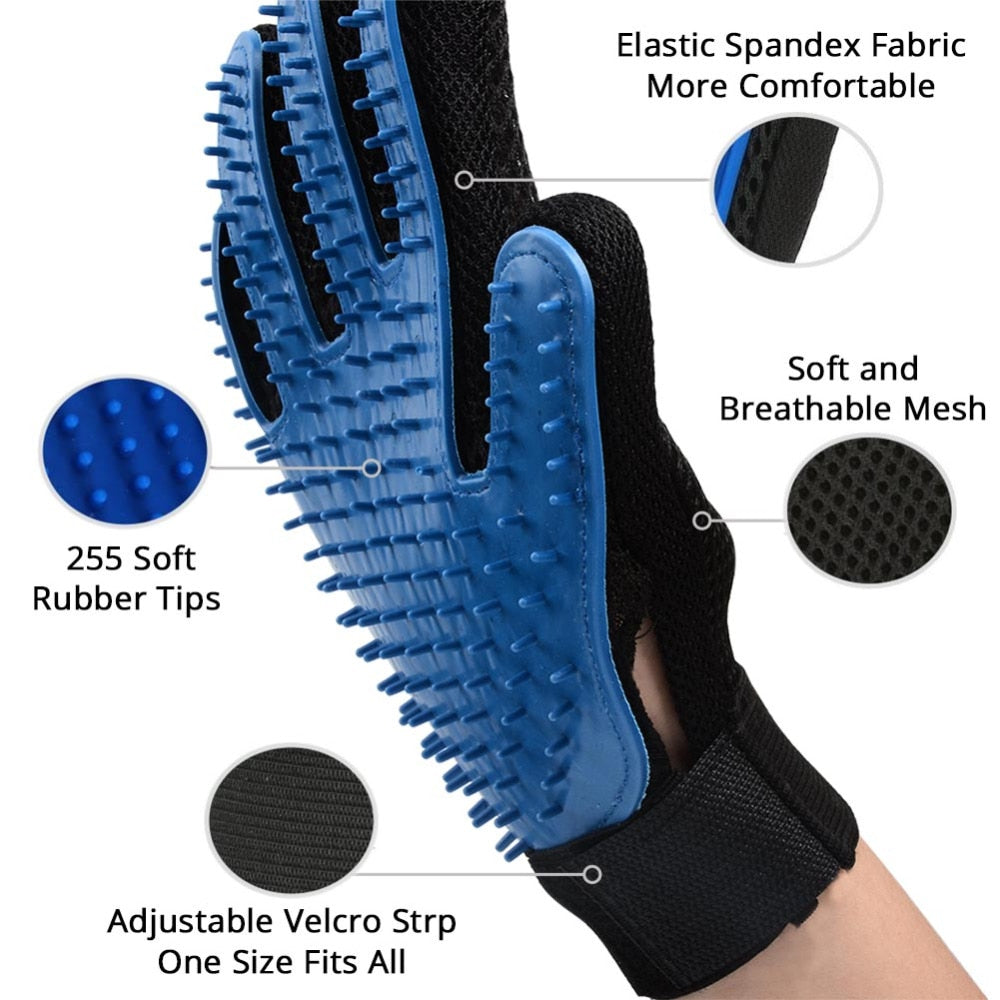 (Summer Flash Sale- 48% OFF) Pet Grooming Brush Glove- Buy 2 Get Extra 20% OFF