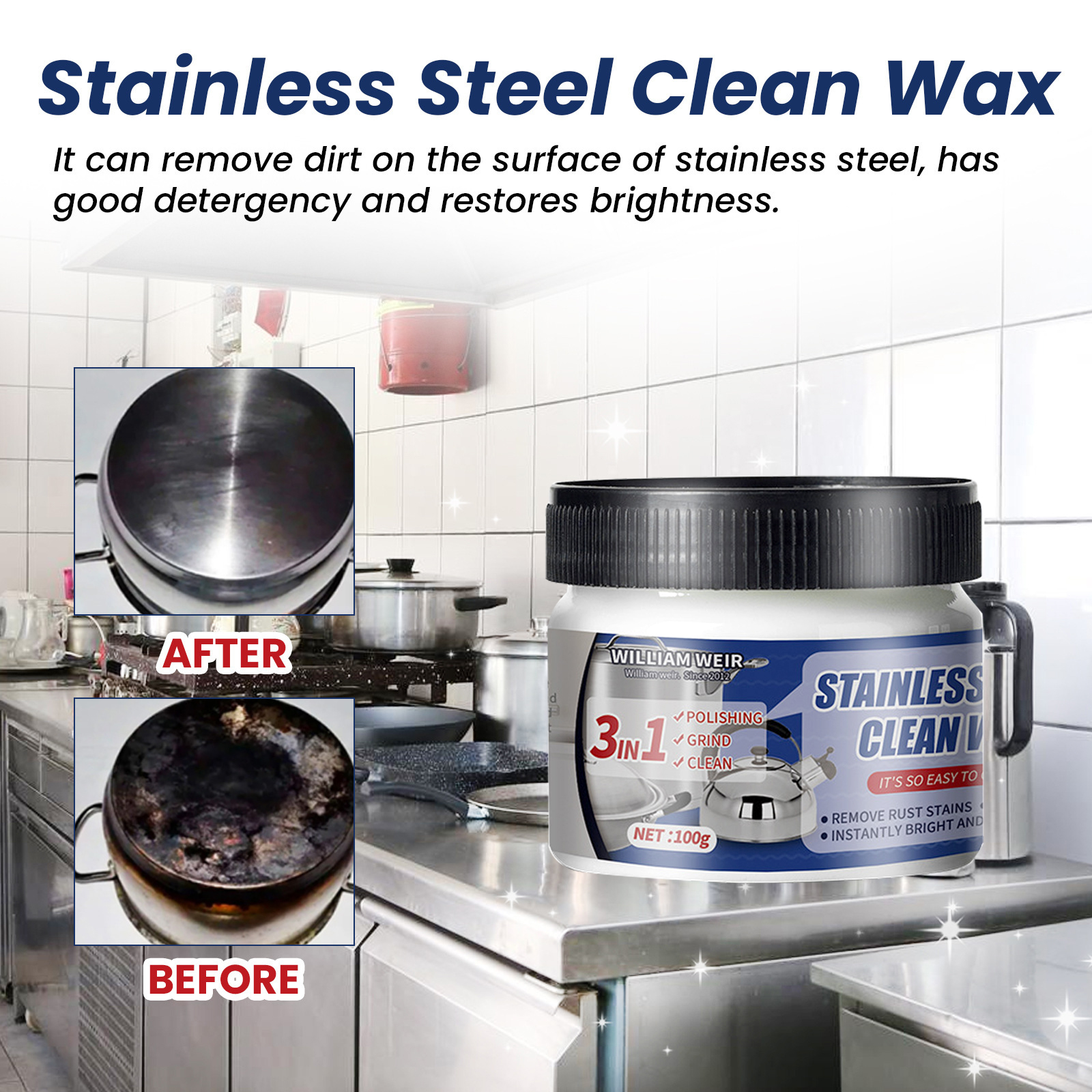 🔥Clearance Sale 50% OFF🔥Magical Nano-Technology Stainless Steel Cleaning Paste