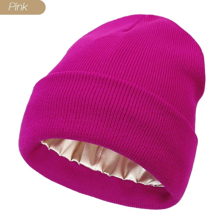 🎅Christmas Promotion 48% OFF-🎁-Satin Lined Winter Beanie Hats-No static-No frizz