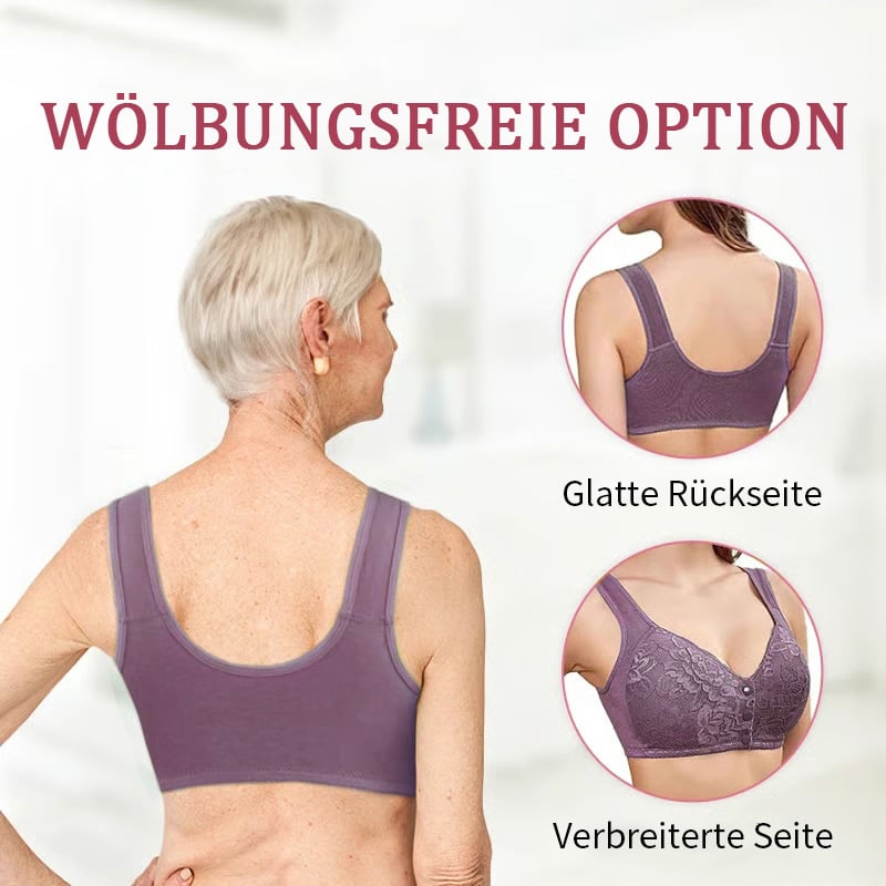 🔥Letzter Tag Kaufe 1 und erhalte 3 Packungen⭐️Bügelloser BH mit Spitzenverschluss vorne