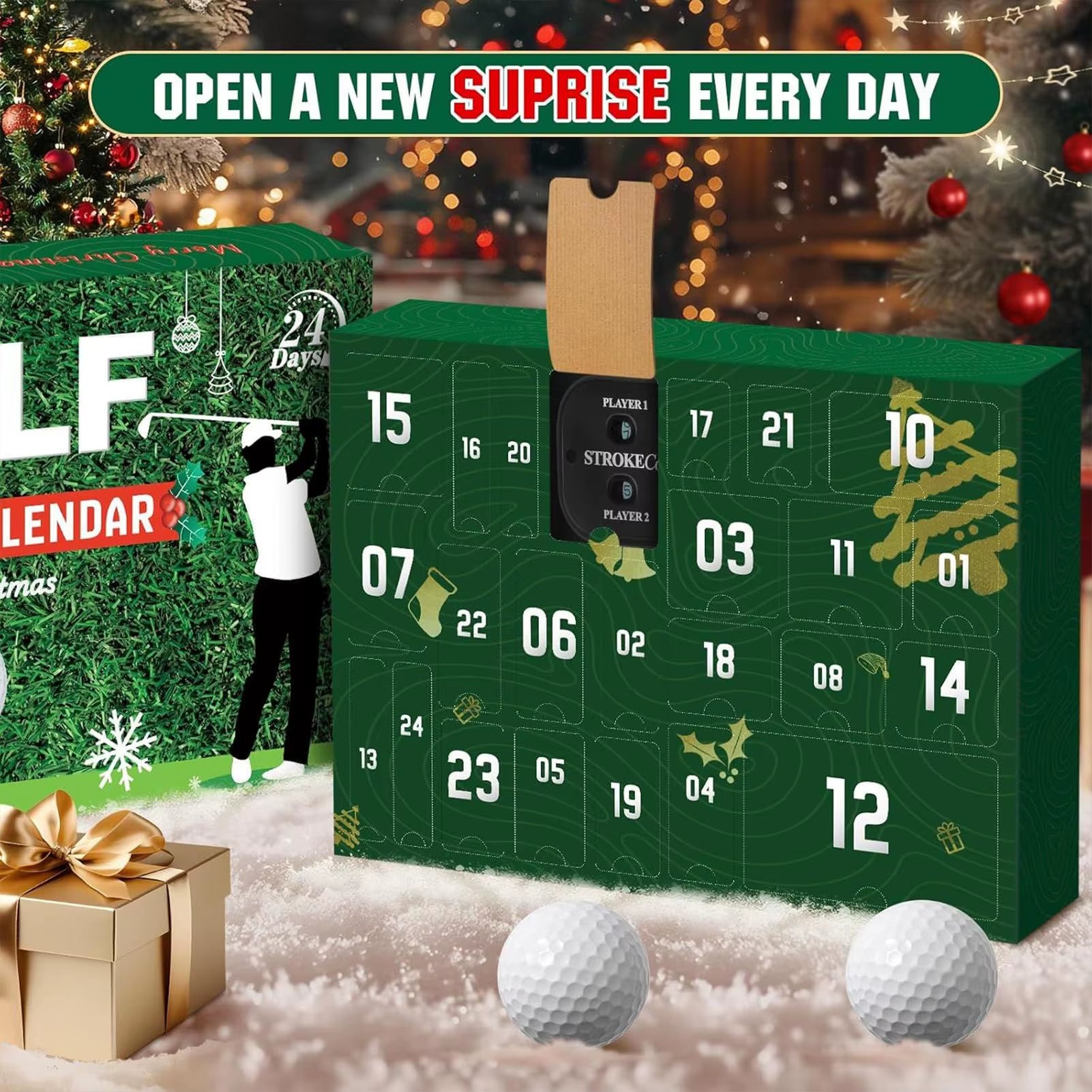 🎄TikTok Christmas Sale -70% OFF✨2025 Christmas Golf Advent Calendar