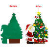 Felt Christmas Tree 4ft With LED Lights Strip 38 Pcs