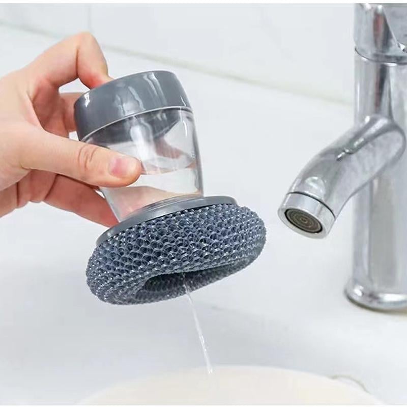 🔥Last Day Promotion 50% OFF🔥Kitchen Soap Press Dispensing Palm Brush
