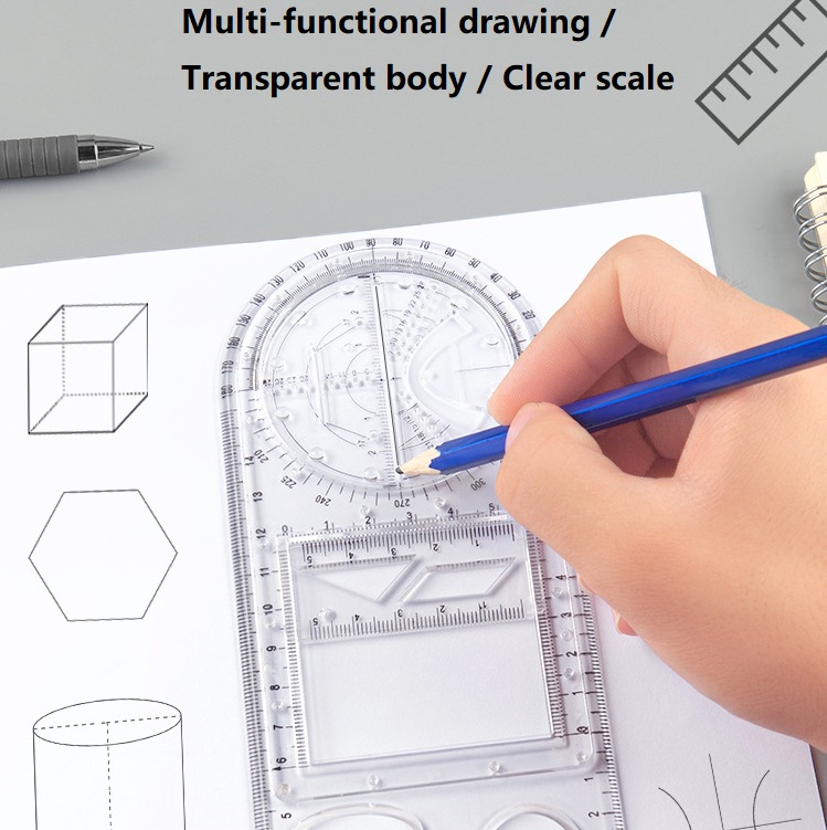 🔥 (Sunmer Hot Sale - 50% OFF) Multifunctional Geometric Rulers, Buy 2 Get Extra 10% OFF