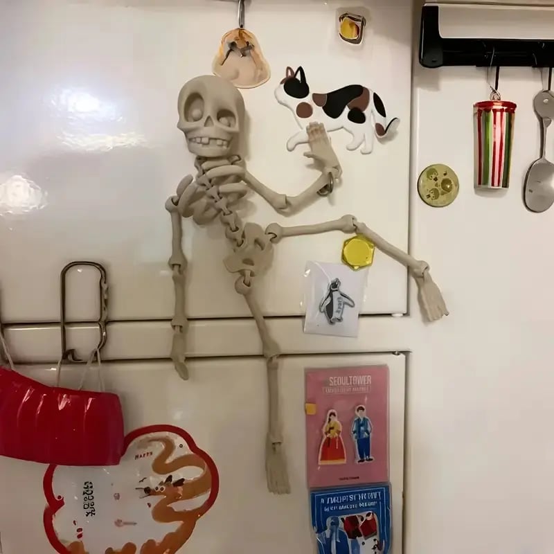 💥LAST DAY SALE 50% OFF🎃3D Printed Vintage Skeleton Magnetic Figurine