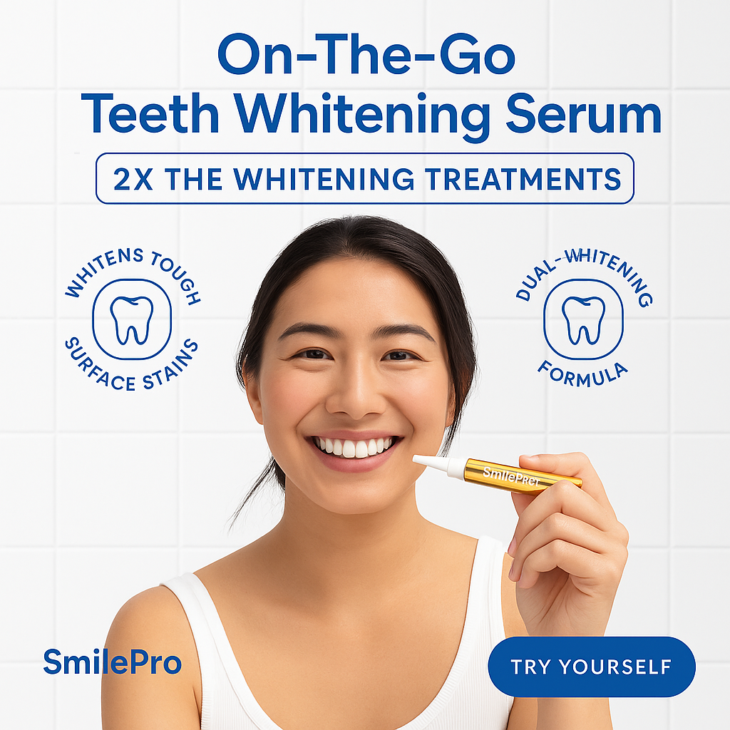 🎁TikTok Last Day Sale - 70% OFF🎉Extra-Strength Teeth Whitening Serum Pen + Dual-Peroxide Formula & Xylitol