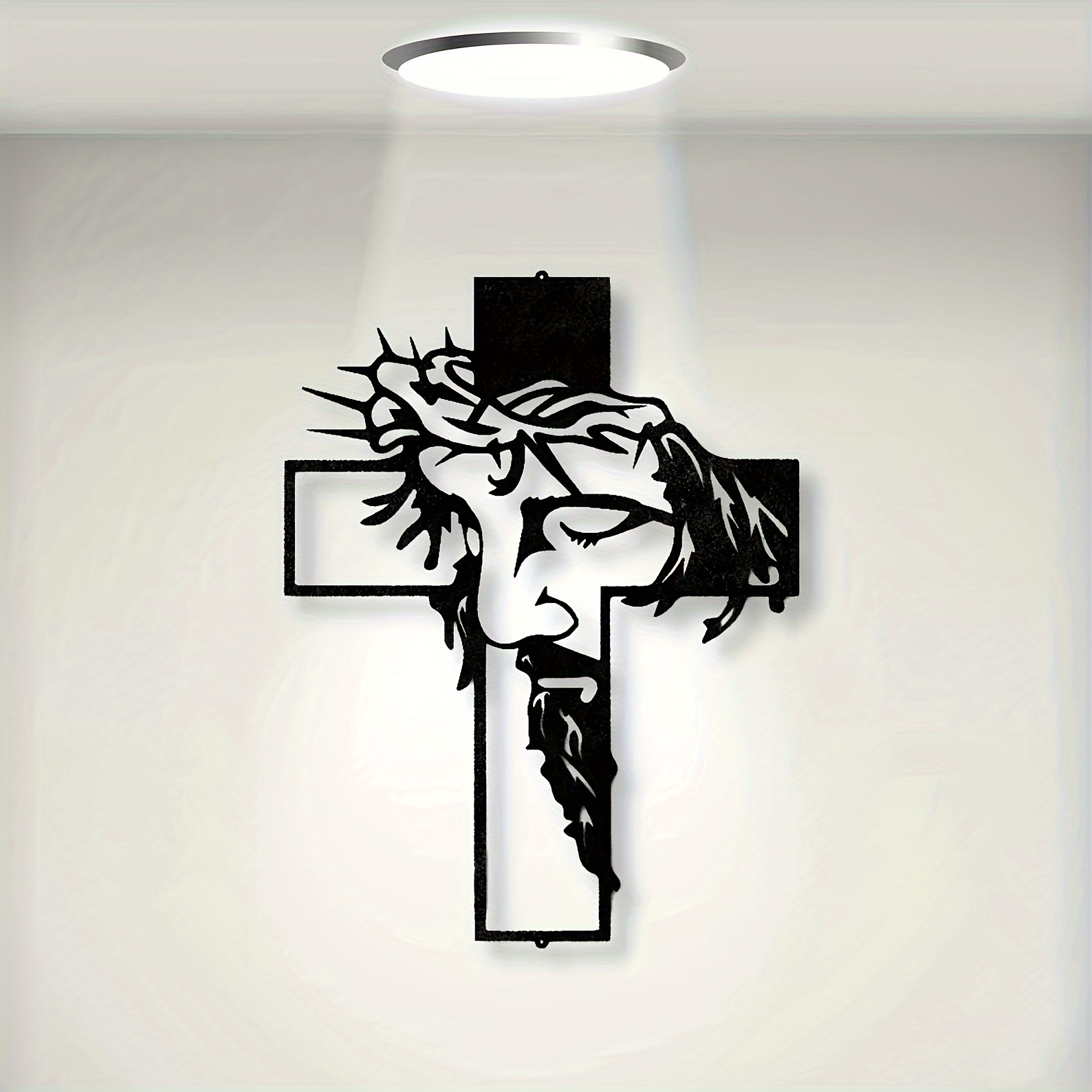 ON SALE🔥Jesus Cross Metal Sign Christ Wall Art Decor [Height of 18 inches]