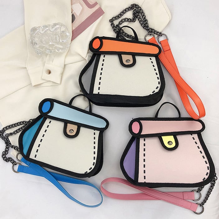 2D Cartoon Handbag (Buy 2 Free Shipping)