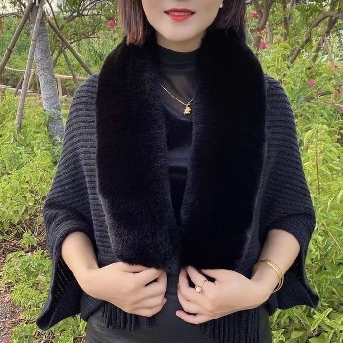 (🔥Hot Sale-Save 49% OFF) Ladies Knitted Loose Thickened Shawl Coat(Buy 2 Free Shipping)