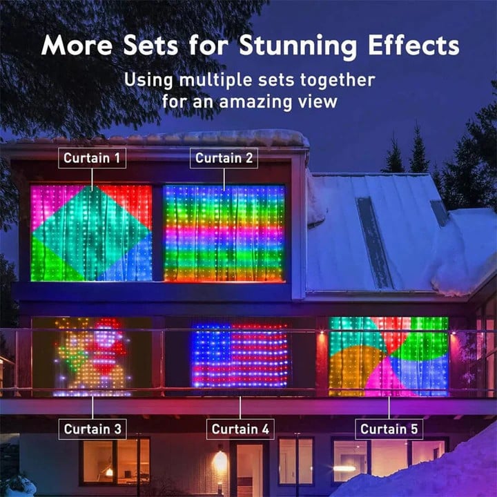 🔥CHRISTMAS SALE 70% OFF💖DIY Smart LED Curtain Sync Lights