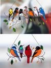 (🔥2024 NEW YEAR SALE) The Best Gift-Birds Stained  Window  Panel Hangings🎁