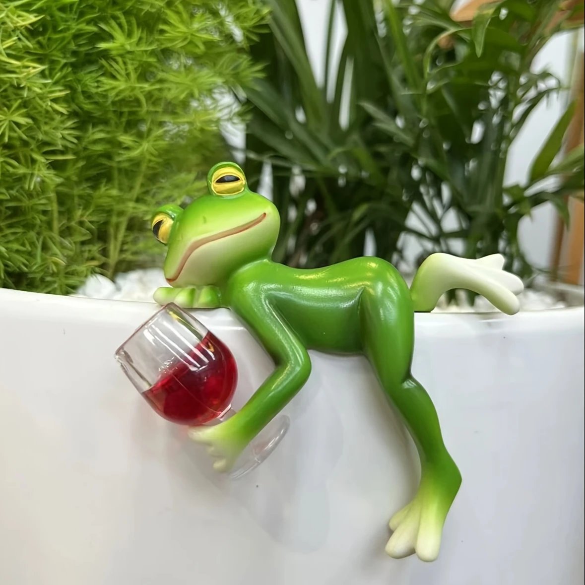 🎁TikTok Last Day Sale - 70% OFF🐸 Frog Flower Pot Hanger Ornament🍷