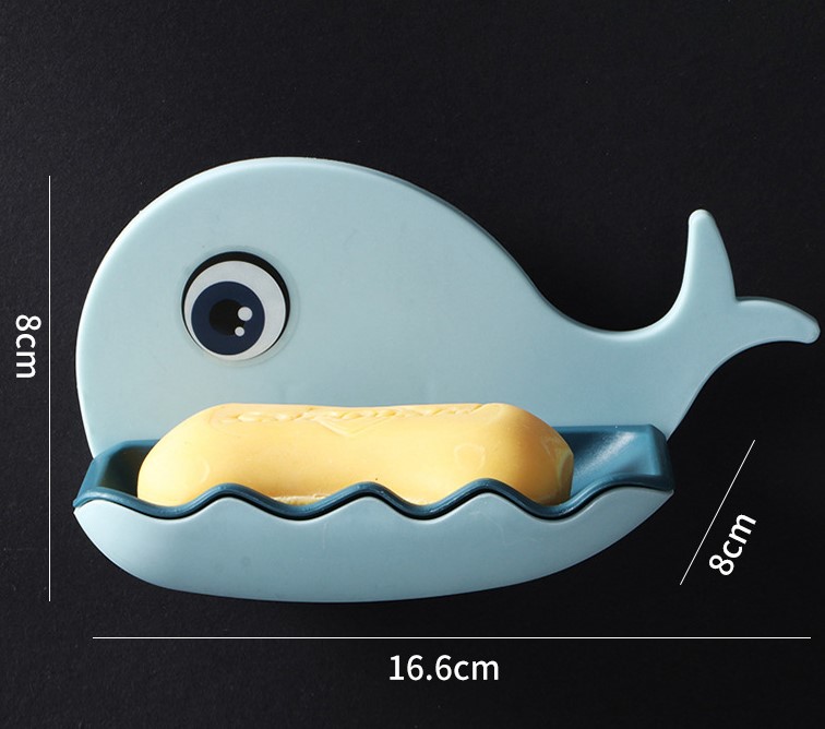 Whale Shape Non-Punched Soap Holder