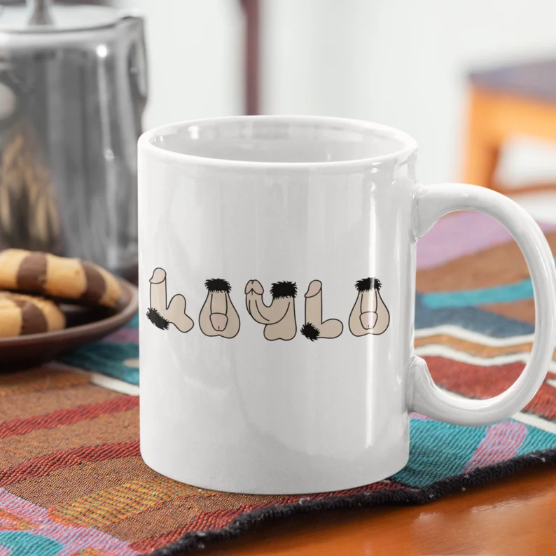 Cheeky Ceramic Mug with Bold Design