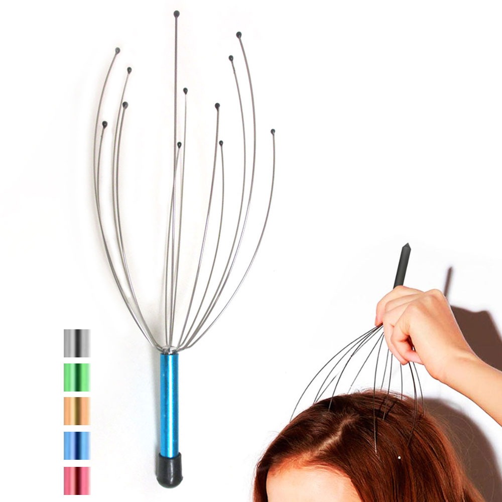 (Early Halloween Sale- Save 50% OFF) Hand Held Scalp Massager- Relax body and soul with The Head Massager!