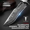 Damascus Steel Camping Knife - FREE SHIPPING