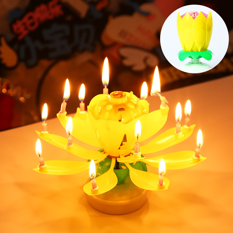 🎂Magical Flower Musical Birthday Candle 💖BUY 1 GET 1 FREE