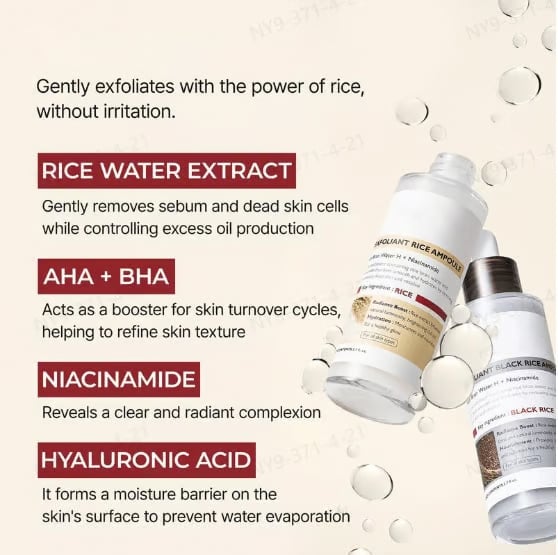 🎁TikTok Last Day Sale - 70% OFF✨Peel Shot Glow Rice Ampoule Duo - Serums for Brightening, Exfoliating, and Moisturizing🌾
