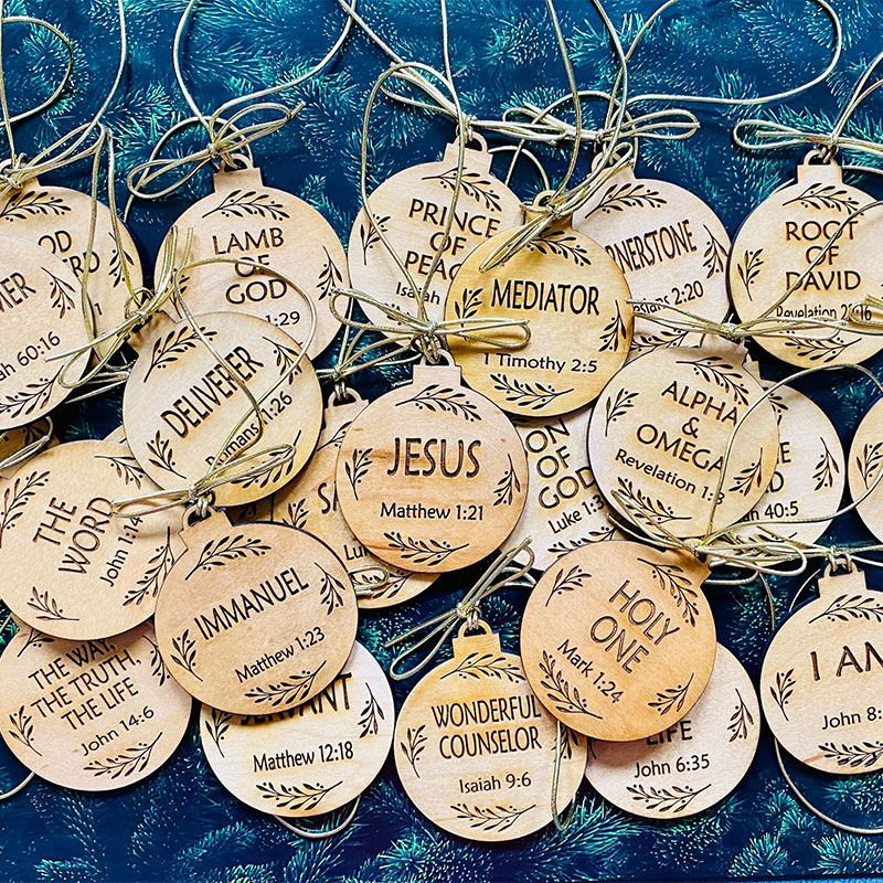 Names of Jesus Ornaments