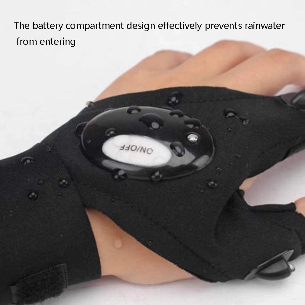 (Summer Flash Sale- 50% OFF) LED Gloves With Waterproof Light