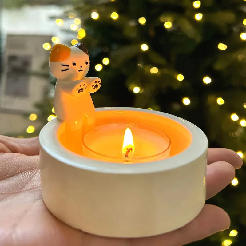 🔥2024 NEW SALE-50% OFF🐱Cute Cat Candle Holder🕯