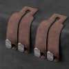 TwinHook Leather Car Headrest Hangers
