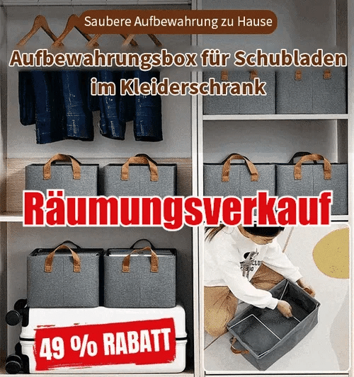 🔥LETZTER TAG 49 % RABATT🔥Faltbare Aufbewahrungsbox für den Schrank♧