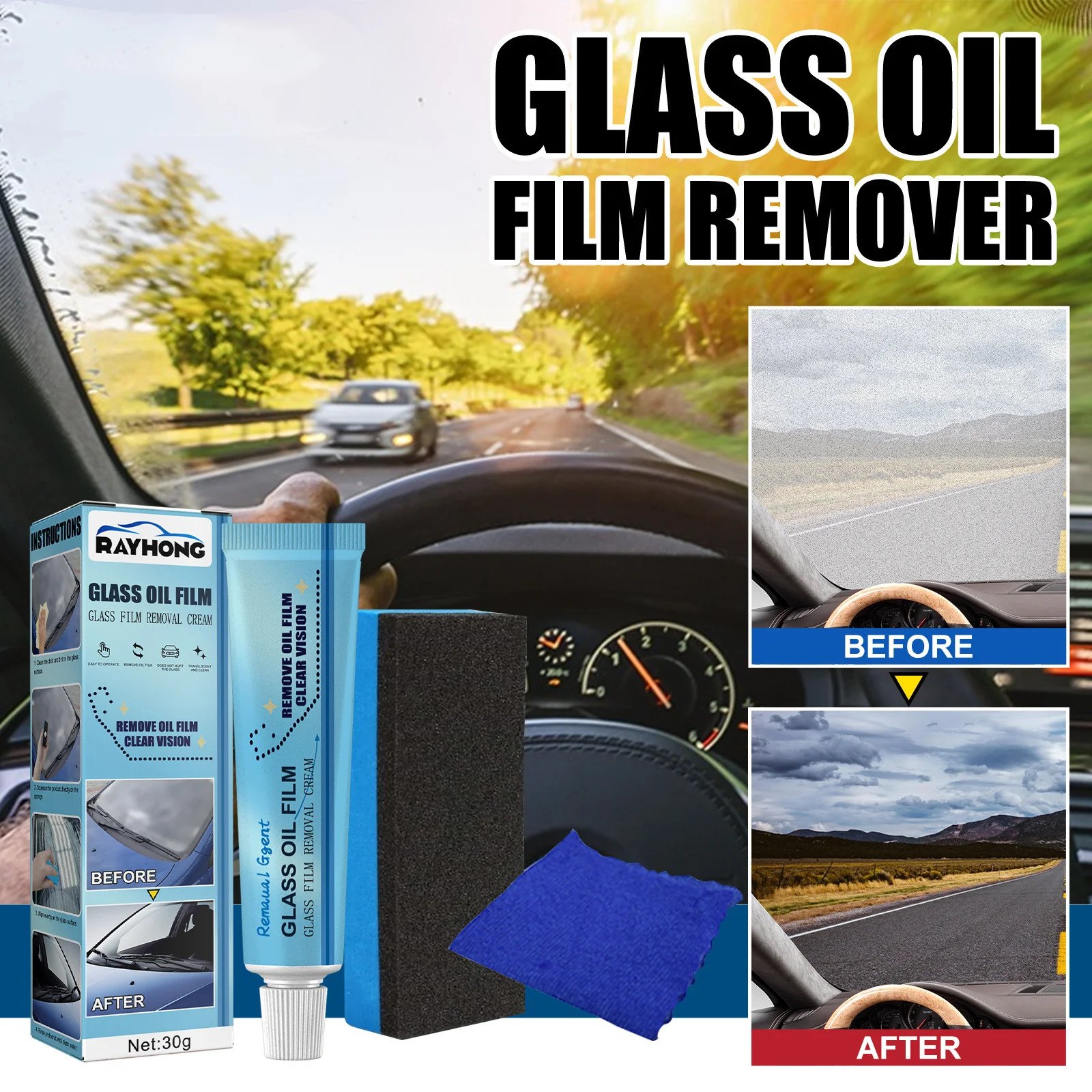 🔥Buy Two Get One Free ⚡- Glass Oil Film Removal Cream